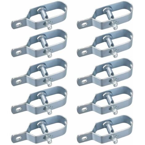 Lot de 10 tendeurs de grillage en acier galvanisé – Résistants à la corrosion – Longueur 92 mm – Pour tension de fil de clôture
