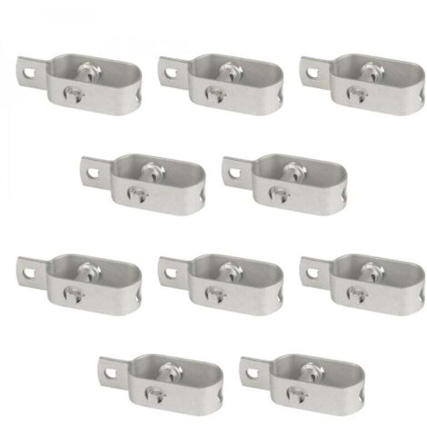 Lot de 10 tendeurs en acier galvanisé N°3 pour fil de grillage ou autre