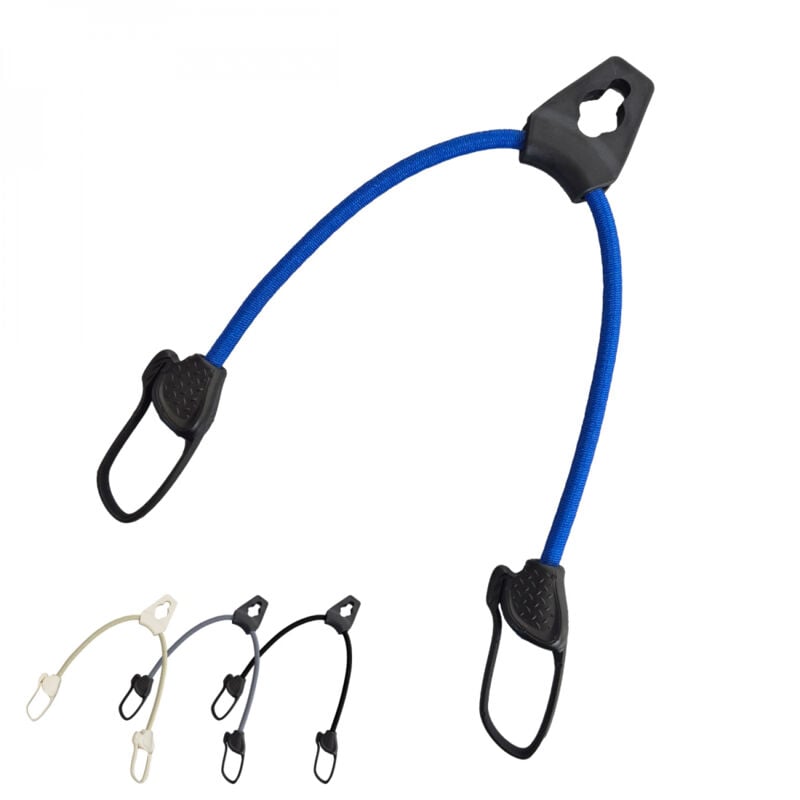 Lot de 10 tendeurs sandows sécurisés et normés avec passant piton - Bleu Linxor