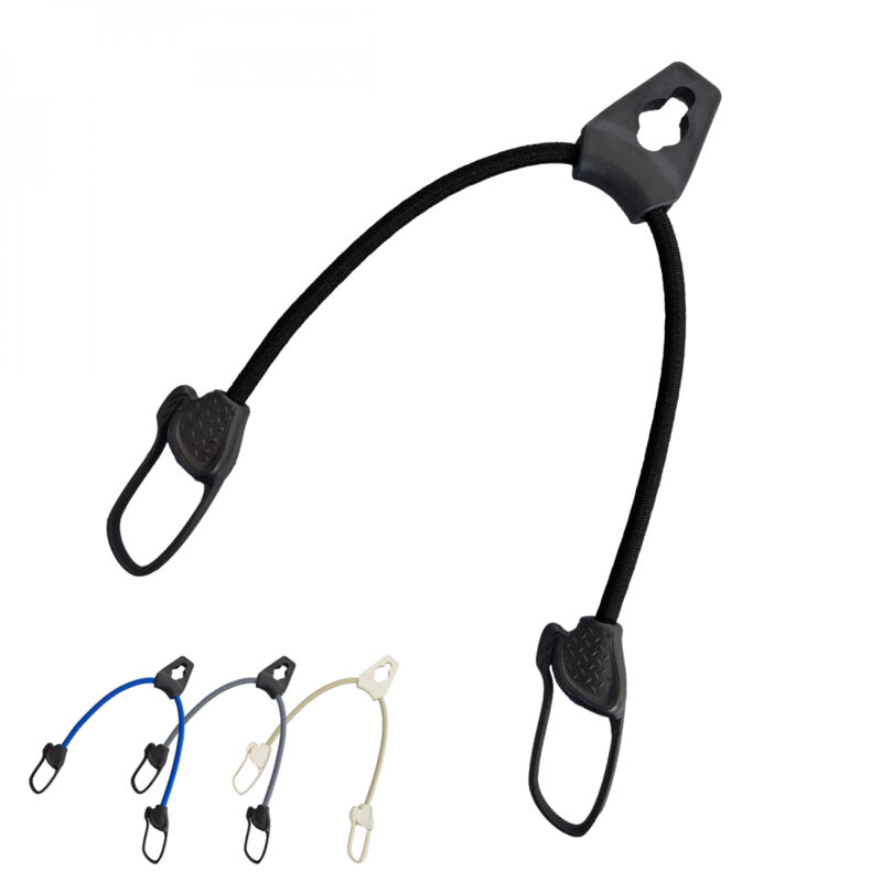 Lot de 10 tendeurs sandows sécurisés et normés avec passant piton - Noir Linxor