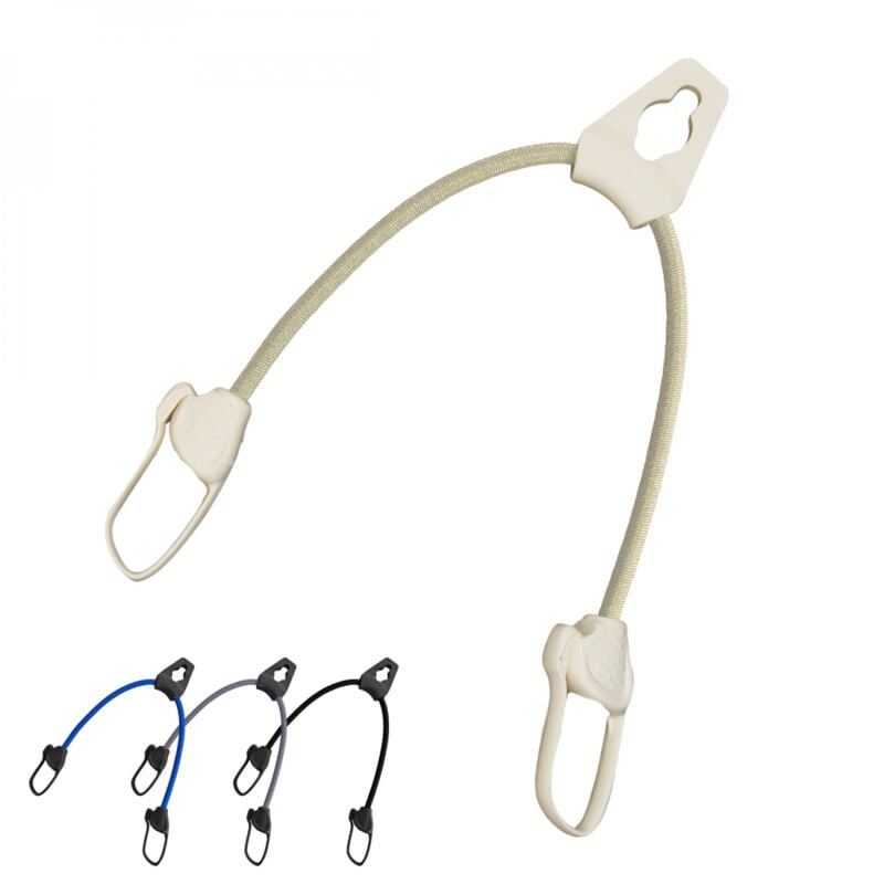 Linxor - Lot de 10 tendeurs sandows sécurisés et normés avec passant piton - Beige