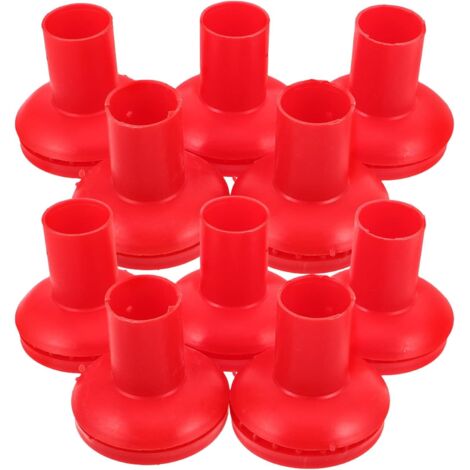 Lot de 10 têtes de balai de rechange rondes en plastique pour sols en bois
