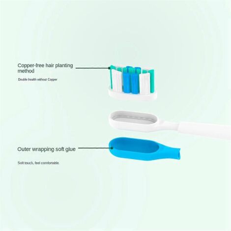 Lot de 10 têtes de brosse à dents électriques grises