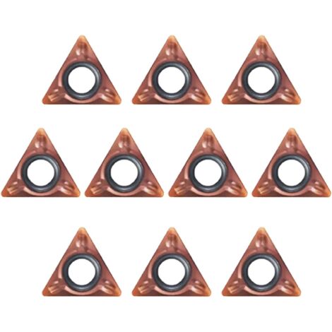 Lot de 10 têtes de coupe triangulaires pour machine à chanfreiner pneumatique