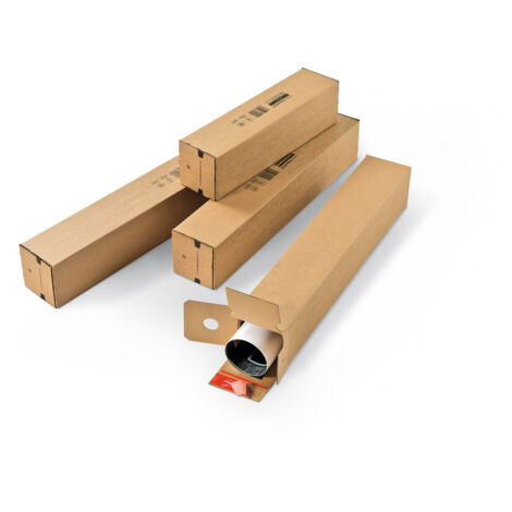Lot de 10 Tube d'expédition carré 61 x 10,8 x 10,8 cm