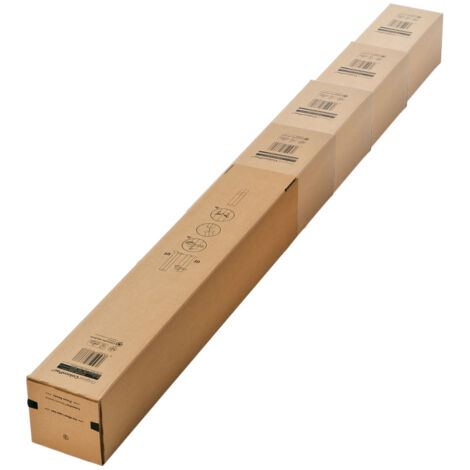 Lot de 10 Tube d'expédition carré téléscopique partie extérieure 60,4 x 11,5 x 11,5 cm