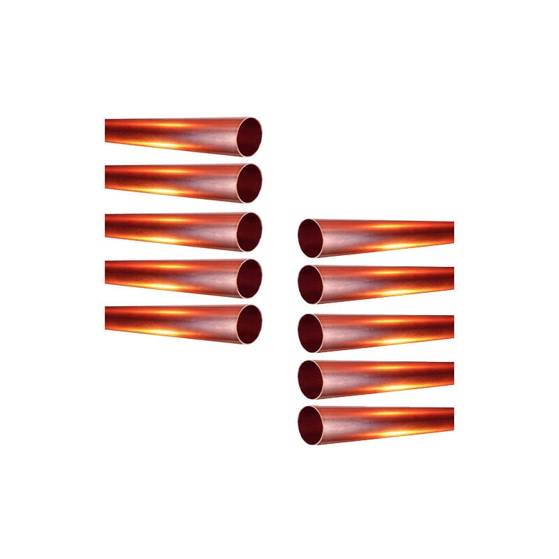 Lot de 10 Tubes cuivre écroui Ø18 - barre de 4m