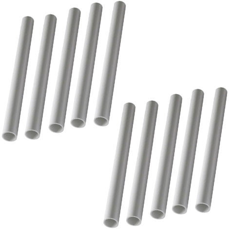 Lot de 10 Tubes PVC blanc NF diamètre 50 mm - 2 mètres - Nicoll