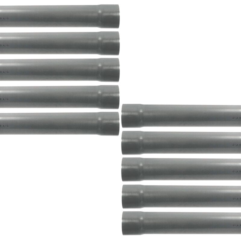 10 Tubes pvc évacuation NF-Me prémanchonné - diamètre 80 mm - 4 mètres - ép. 3,0 mm Arcanaute
