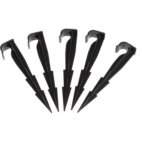 Lot de 100 AquaPEG piquets de Fixation pour Ligne d'égouttement, tuyaux d'irrigation et tuyaux gouteurs