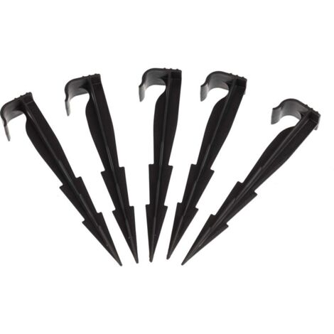 Lot de 100 AquaPEG piquets de Fixation pour Ligne d'égouttement, tuyaux d'irrigation et tuyaux gouteurs
