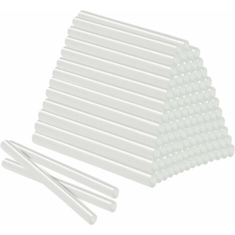 Lot de 100 bâtons de colle à chaud - 11 mm x 200 mm - Transparent - Pour pistolet à colle chaude (2 kg)