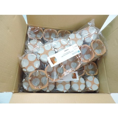 Lot de 100 boites d'encastrement BBC Ø 68mm prof 40mm cloison seche écologique norme R2012 SIB ADR P36840-100