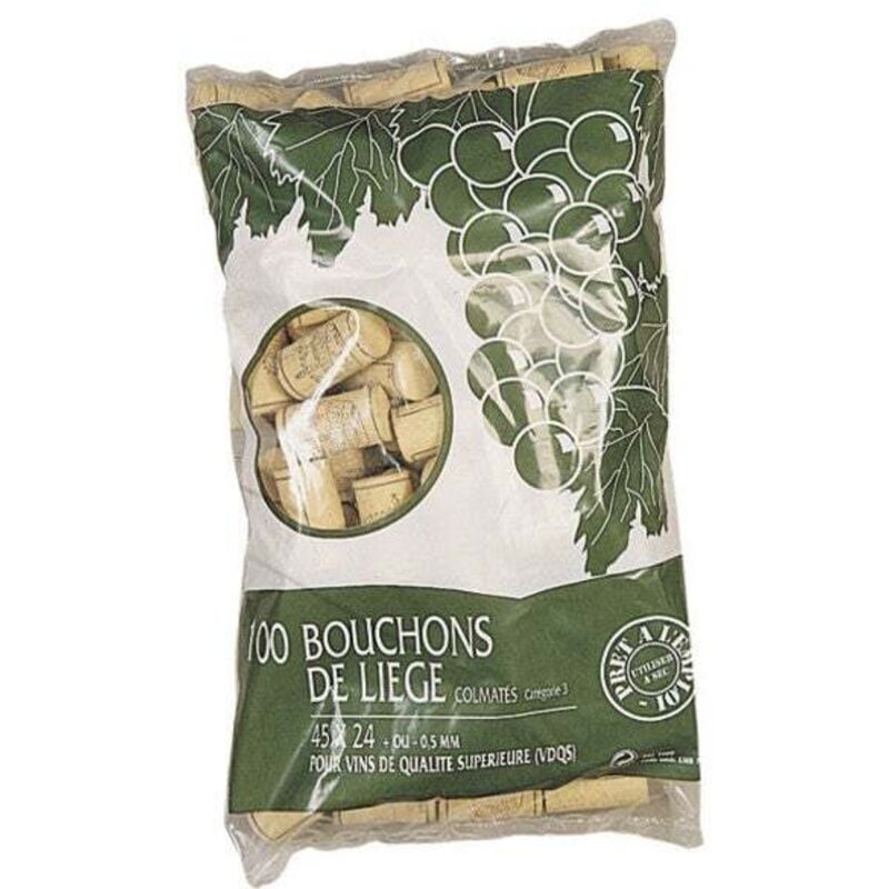 CENTRALE BRICO Lot de 100 bouchons liège