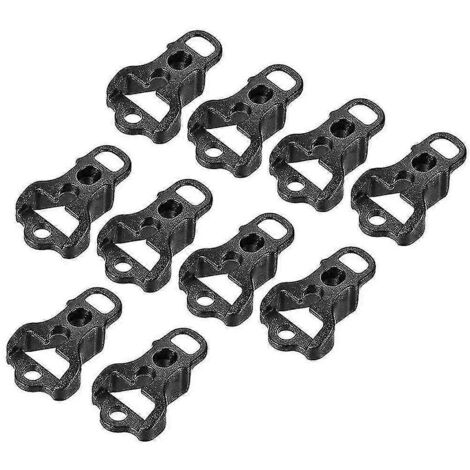 Lot de 100 boucles pour cordes de tente, tendeurs de corde ajustables en plastique à 3 trous de 4 mm pour auvent de camping extérieur