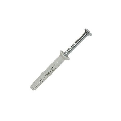 Lot de 100 chevilles à frapper nylon Spit, diam. 6 x L .40 mm