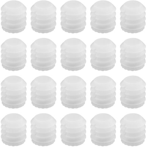 Lot de 100 chevilles d'extension en plastique M4 x 10 mm - Blanc - 4 mm - Accessoires pour armoire - 8,8 x 10 mm