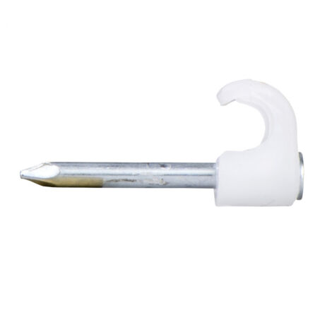Lot de 100 Clip à clou Mureva Fix pour câble Ø10-14mm - Clou Ø2-L30mm - Blanc - Schneider Electric - 2042018