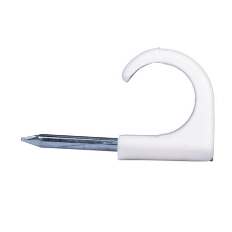 Lot de 100 Clip à clou Mureva Fix pour câble Ø14-20mm - clou 2,5x35 - blanc - Schneider Electric - 2052011