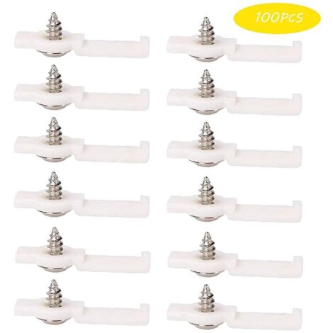 Lot de 100 clips de fixation étanches en silicone pour rubans LED de 12 mm de large, accessoires pour rubans LED