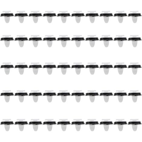 Lot De 100 Clips De Fixation Métal Pour Voiture - Tailles 14/15/16/21/23mm, Pour Tableau De Bord, Pare-chocs, Portes