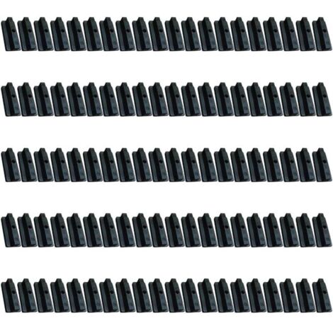 Lot de 100 clips de fixation robustes pour planches de terrasse composites 6 mm avec vis