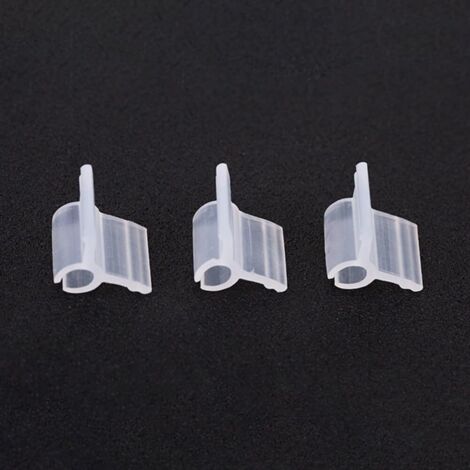 Lot de 100 clips de greffage en plastique transparent pour plantes de légumes, aide à la greffe de tomate, concombre et support de vigne, convient pour plusieurs étapes de croissance (2 mm)