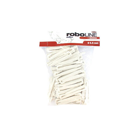Lot De 100 Clous / Cavaliers Universels à Base De Maïs. Pour Fixation Des Câbles Périphériques De Tondeuses Robotisées. Longueur