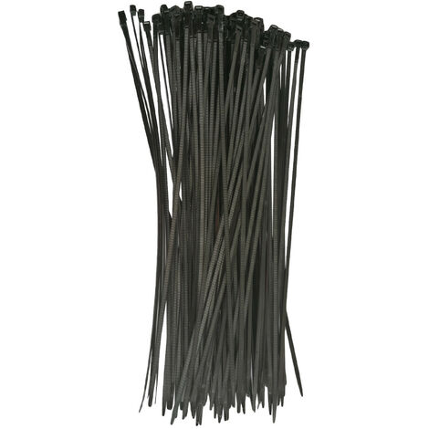 Lot de 100 colliers rilsan attache fils / serre cables 4.8 mm x 360 mm
