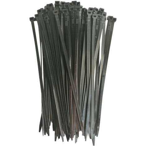 Lot de 100 colliers rilsan attache fils / serre cables 7.5 mm x 320 mm