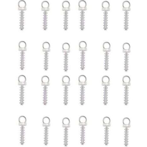 Lot de 100 crochets de suspension pour boules de polystyrène, boules de Noël et œufs en plastique ou polystyrène