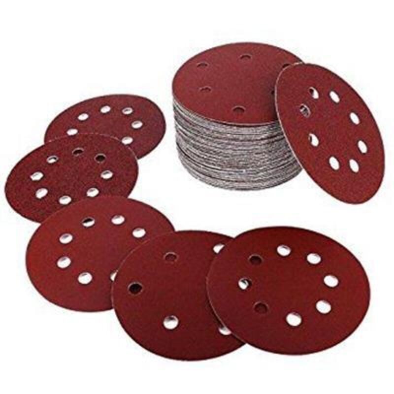 Destockoutils - Lot de 100 disques abrasifs pour ponceuse excentrique 125 mm