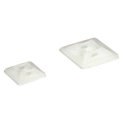 Lot de 100 Embase adhèsive 4,4 mm blanche EUR'OHM 43140