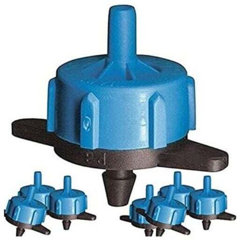 Lot de 100 Goutteur autorégulant 8 l/h, Goutteurs d'irrigation en ligne système micro, Goutteur pour arrosage agriole et jardina
