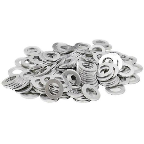 Lot de 100 joints de bouchon de vidange d'huile, rondelles d'étanchéité, anneaux pour trou de 12 mm, compatibles avec Scion 90430-12031 et 904.