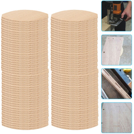 Lot de 100 lamelles d'assemblage pour bois, outil d'emboîtement pour planches de bois, poids 20