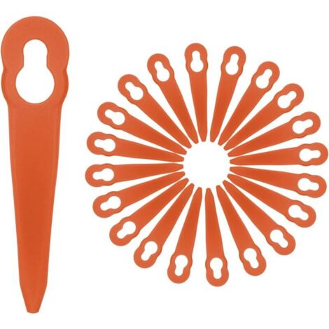 Lot de 100 lames de rechange en nylon pour tondeuses à gazon STIHL Polycut 2-2 et Polycut 3-2. Lames en nylon, accessoires et outils de jardinage.