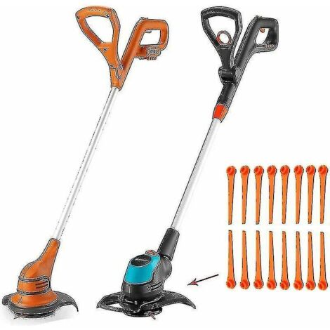 Lot de 100 lames de rechange en plastique pour débroussailleuse Gardena 9823, 9825, 9820 et 9821 (70 mm).