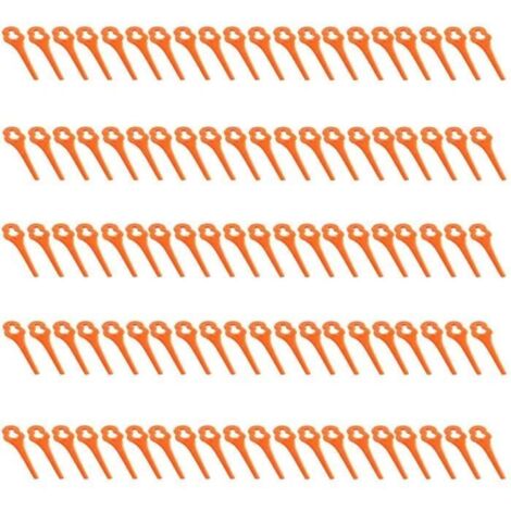 Lot de 100 Lames de Rechange en Plastique - pour Tondeuse à Batterie 20V FX-E1RT20 - Original A264