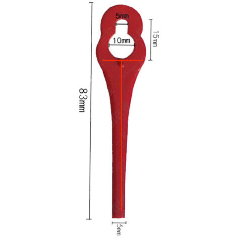 Lot de 100 Lames en Plastique de Rechange pour Coupe Bordure Florabest LIDL FRTA 20 A1, FAT 18B3, FRT18A.