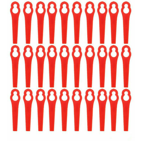 Lot de 100 Lames en Plastique de Rechange pour Coupe Bordure Florabest LIDL, Lames de Grass Trimmer Brush Cutter