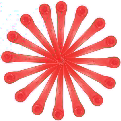 KMOND Lot de 100 lames en plastique pour coupe-bordures Gardena : pièces détachées compatibles avec les coupe-bordures et coupe-bordures sans fil Gardena