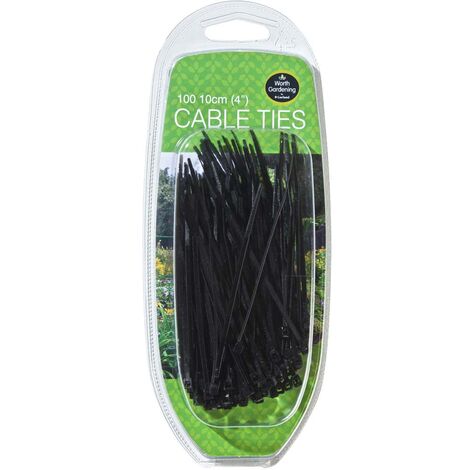 Lot de 100 liens de serrage en nylon 10 cm
