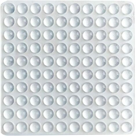 Lot de 100 patins adhésifs pour tiroirs, planches à découper, plateaux en verre, petits meubles et meubles de cuisine, caoutchouc transparent