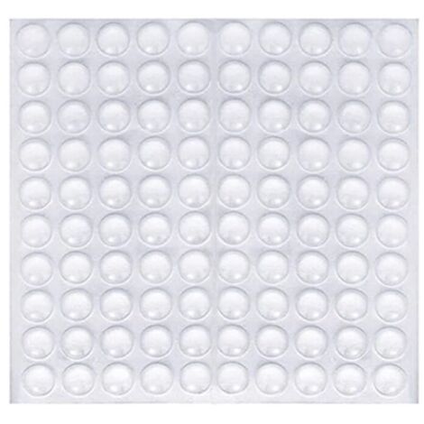 Lot de 100 pieds collants transparents, tapis antidérapant et anti-bruit, bouchon de protection en caoutchouc, amortiss de bruit et de réduction du bruit pour portes, armoires, clavier