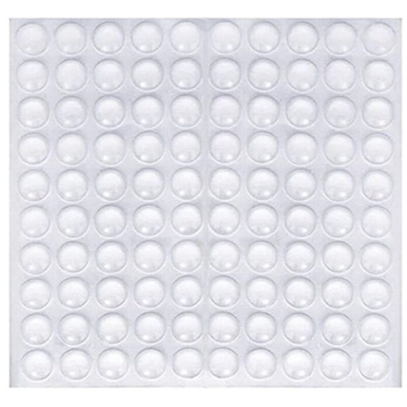Lot de 100 pieds collants transparents, tapis antidérapant et anti-bruit, bouchon de protection en caoutchouc, amortisseur de bruit et de réduction