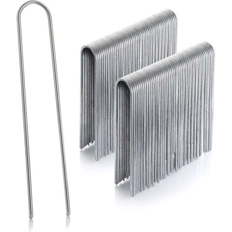 Lot de 100 piquets de Fixation en Acier H150mm, L25mm, Ø2,9mm