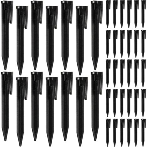 Lot de 100 piquets de fixation pour câble périphérique – Compatible robots tondeuse Gardena, Husqvarna, Worx, Bosch