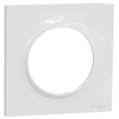 Lot de 100 plaques de finition 1 poste Odace Styl - blanc RAL 9003 - Schneider Electric - S523702P