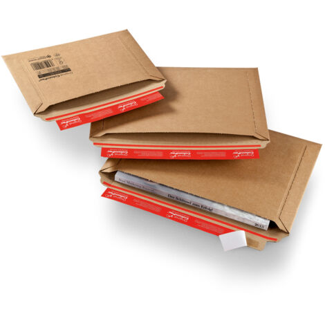 Lot de 100 Pochette carton à soufflets et remplissage latéral 40 x 28,5 x 3 cm